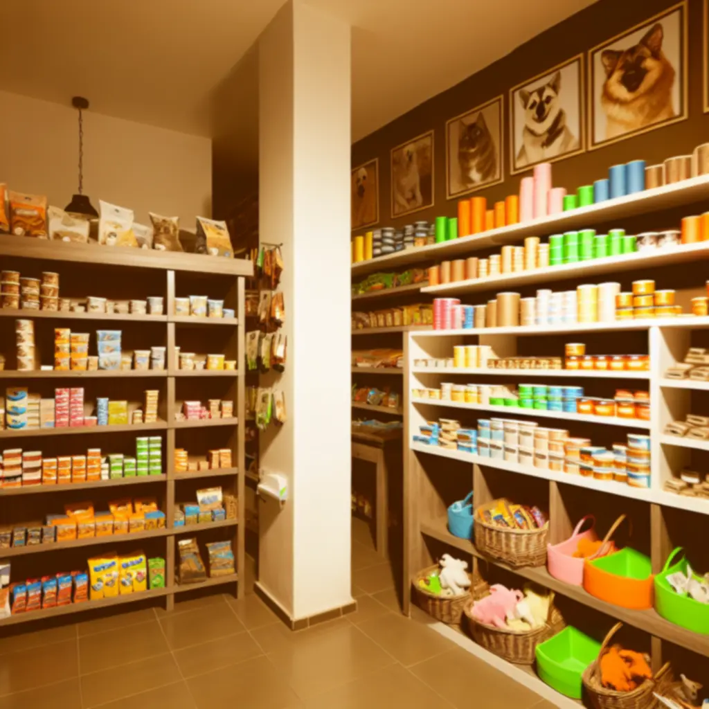 Letisztult, jól szervezett kisállat termék katalógus áttekintése