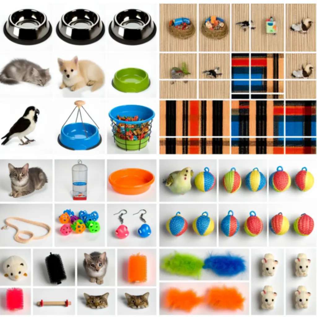 Ikonok különböző kedvenctípusokhoz: kutya, macska, madár és kisállat