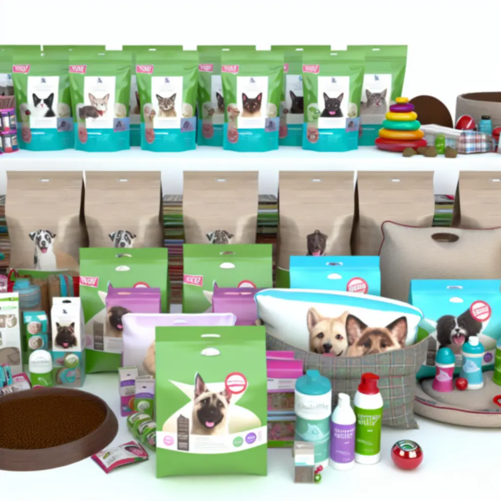 Válogatott kisállat termékek kiemelt, letisztult elrendezésben